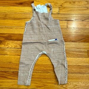 Zara Baby Soft Knit Tan Jumper, Romper or Overalls (Unisex)